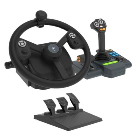 HORI Farming Vehicle Control System - Wheel, Pedals & Control Panel Set for PC - Ultimate Precision & Realism in Farming!